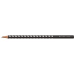 Creion grafit B rotund sparkle 2024 Faber-Castell, negru