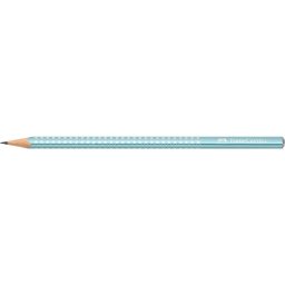 Creion grafit B rotund sparkle 2024 Faber-Castell, bleu ocean metalizat