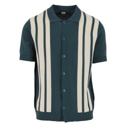 Urban Classics Geacă tricotată nisipiu / verde petrol