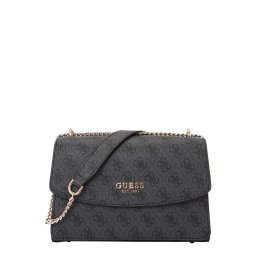 GUESS Geantă de umăr 'CALISTA CONVERTIBLE XBODY FLAP' gri grafit / negru