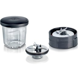 Accesorii Aparat de maruntit 3-in-1 (aparat pentru maruntit, rasnita si solutie de depozitare) compatibil cu robotii de bucatarie MUM4 Bosch si MUM5 Bosch