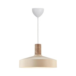Lustră pe cablu Nordlux ELVAS 1xE27/60W/230V d. 37,5 cm bej