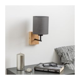 Lampă de perete Brilagi NUBILA WOOD 1xE27/25W/230V stejar/antracit