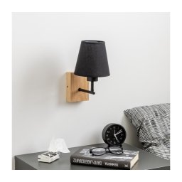 Lampă de perete Brilagi NUBILA WOOD 1xE27/25W/230V stejar/negru