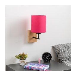 Lampă de perete Brilagi NUBILA WOOD 1xE27/25W/230V stejar/roz
