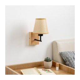 Lampă de perete Brilagi NUBILA WOOD 1xE27/25W/230V stejar/maro deschis