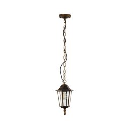 Lustră pe lanț de exterior ARRAIA 1xE27/15W/230V IP44 patină bronz