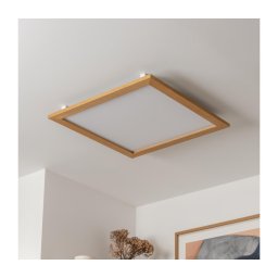Plafonieră LED Brilagi SLIMFRAME WOOD LED/58W/230V 64x64 cm maro