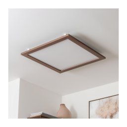 Plafonieră LED Brilagi SLIMFRAME WOOD LED/58W/230V 64x64 cm maro închis