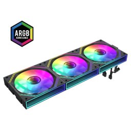 3 x FN12A-S3I 120mm RGB LED Negru