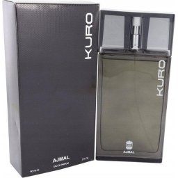 Ajmal Ajmal KURO - Apă de parfum (EDP), 90 ml - Categorie olfactivă: Aromatic-Woody - Note vârf: Bergamotă, Geranium/piper - Note mijloc: Lavandă, Piper, Patchouli - Note bază: Amber, Vetiver, Ambergris
