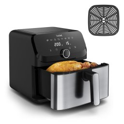 Friteuza Tefal Easy Fry Mega EY855D10 fryer Single 7.5 L Stand-alone 2020 W Hot air fryer Black, Stainless steel