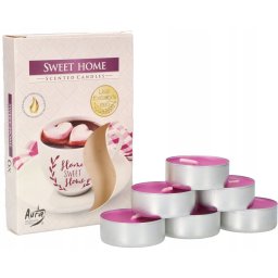 Set de încălzitoare de lumânări parfumate cu lumânări parfumate sweet home - 6 buc.