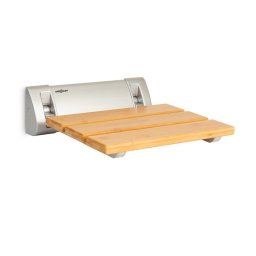 OneConcept Arielle, scaun de duș, bambus, aluminiu, rabatabil, 160 kg max., lemn (BES14-Bath Butler)