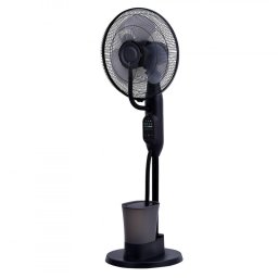Ventilator cu ceata de apa Elite EFM-0357R, 70W, 40 cm, 2.8 L, 3 viteze, 3 moduri, 3 pale, Economisire energie, Negru