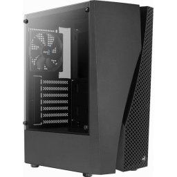 Carcasa Wave-G-BK-v1 RGB, Sticla securizata,Middle Tower Negru