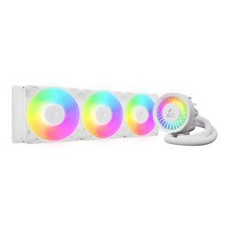 COOLER Arctic Liquid Freezer III Pro 360 A-RGB W, skt. LGA1851, LGA 1700, AM4, AM5, racire cu lichid, 3 x 120mm, 600 - 3000 RPM, iluminare RGB adresabi, alb ACFRE00188A (timbru verde 2.00 lei)