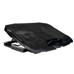 STAND SPACER notebook 17 Gaming, sita metal, Airflow: 72CFM, 2xfan 12.5cm, 2xfan 7cm, led albastru, Turatie reglabila, black, SPS-Gaming (timbru verde 0.8 lei)