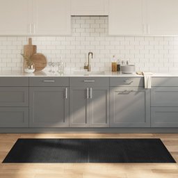 Covor dreptunghiular, gri, 80x200 cm, bambus GartenMobel Dekor