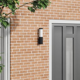 Lampa de Perete Externa Neagra din Otel Inoxidabil IP44 GartenMobel Dekor