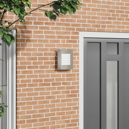 Apa de perete exterioara cu senzor 2 buc Silver Otel inoxidabil IP44 GartenMobel Dekor