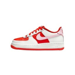 Pantofi dama, Nike, Air Force 1 BG, HV5165-121-Rosu, sport, piele naturala, cu talpa groasa, rosu (Marime: 37,5)