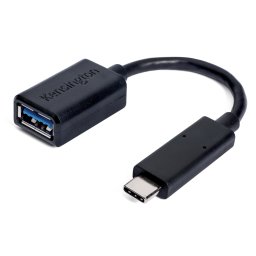 ADAPTOR KENSINGTON, pt. periferice, USB Type-C (T) la USB 3.0 (M), negru, K33992WW (include TV 0.06 lei)