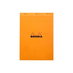 Blocnotes A4, capsat, 80 file, N°18, Rhodia Basic, orange