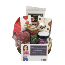 Coș cadou - Recunoștință pentru Educatoare/ Învățătoare / Dirigintă / Profesoară, 8 produse - ALIF506043