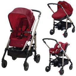 Carucior Trio Loola 2 Bebe RASPBERRY RED