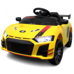 Masinuta electrica cu telecomanda si functie de balansare Cabrio A1 R-Sport - Galben (varsta 1-4 ani)