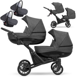 Carucior 3 in 1 pentru gemeni Kunert Booster