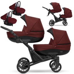 Carucior 3 in 1 pentru gemeni Kunert Booster