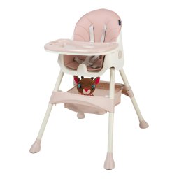 Scaun de masa 2 in 1 Juju Eat&Smile, Pink