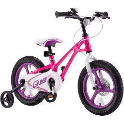 Bicicleta Copii 4-6 ani Galaxy G1601C 16", Roz/Alb