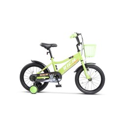 Bicicleta Copii 3-5 ani Rich R1405A 14", Verde/Alb