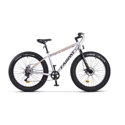 Bicicleta Fat Bike Carpat Aventus C26217A 26", Gri/Portocaliu/Negru