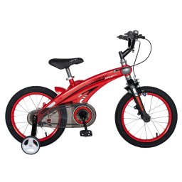 Bicicleta Copii 4-6 ani Lanq W1639D 16", Rosu/Negru
