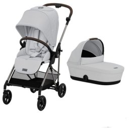 Carucior Cybex Melio Carbon 2 in 1, Fog Grey