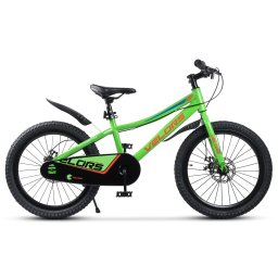 Bicicleta Copii 7-10 ani Velors V20345A 20", Verde/Portocaliu
