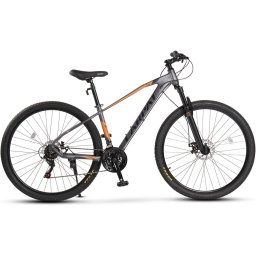 Bicicleta MTB-HT Carpat Ian 2.9 C2959G 29", Gri/Negru/Portocaliu