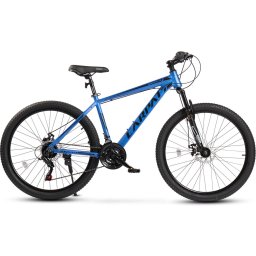 Bicicleta MTB-HT Carpat Spartan 2.6 C26322C 26", Cadru Aluminiu, Albastru/Negru