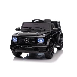 Masinuta electrica cu telecomanda, Mercedes-Benz AMG G63, roti EVA, scaun piele ecologica, Negru