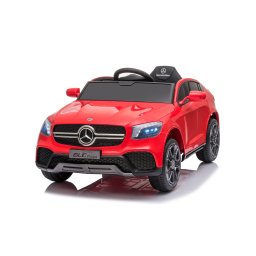 Masinuta electrica cu telecomanda, Mercedes-Benz GLC Coupe, roti EVA, scaun piele ecologica, Rosu