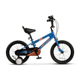 Bicicleta Copii 4-6 ani Velors V1603B 16", Albastru/Portocaliu