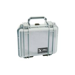 Geanta rigida submersibila Peli SmallCase 1200 Silver (Optiuni incluse: Fara burete)
