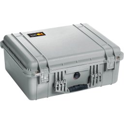 Geanta rigida etansa Peli™ MediumCase 1550 Silver (Optiuni incluse: Cu burete pretaiat)