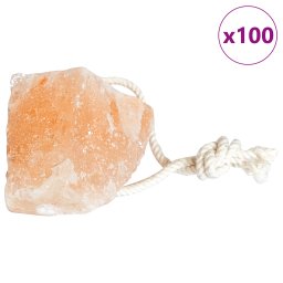 Pietre de Sarat 100 de bucati cu Corde pentru Animale de Ferma 12,5 kg Roz GartenMobel Dekor