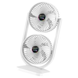 Ventilator de birou cu cap dublu silentios puternic reglabil cu 3 viteze