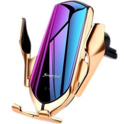 Suport auto cu incarcator wireless si senzor inteligent R1 USB